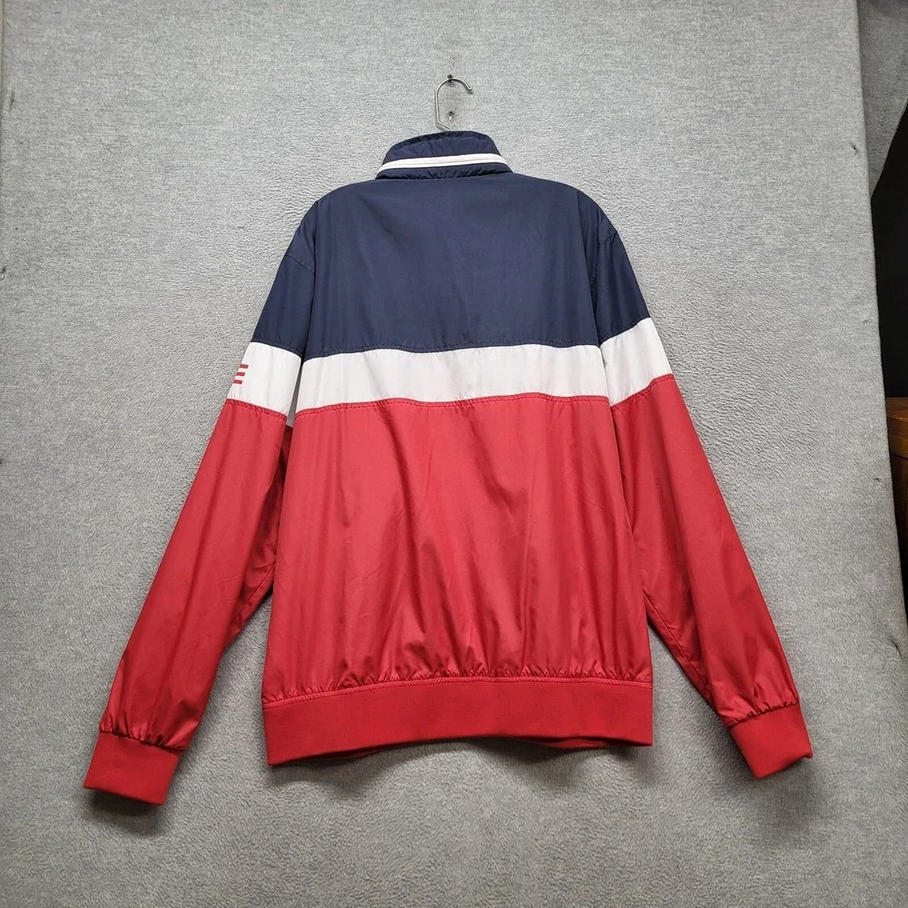 RSVLTS Men Jacket XL Red White‎ Blue WIndbreaker United States of America Hooded - Picture 6 of 9